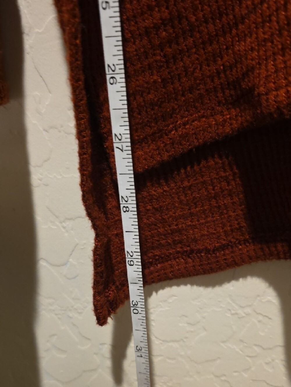 American Eagle Outfitters Rust V-Neck Lightweight Knit Sweater - Picture 2 of 11